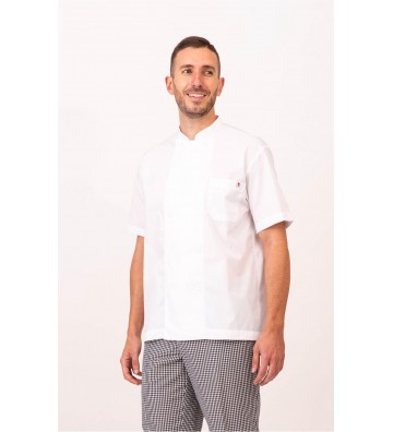 CHAQUETA COCINA BÁSICA POPELÍN MODELO "NOVARA"