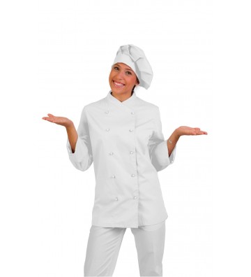 CHAQUETA COCINA PARA 10 BOTONES TIPO CHUPÓN MODELO "ASTI"